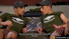Felix Harris and Gabriel Chiappe and their jerking off training