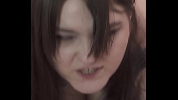 SH His cum flows out of her pussy while she fucks him with a strap-on - Chastity belt, Blowjob