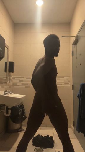 I Started To Have A Lil Bit Of Fun Inna Public Bathroom After I Got Done peeing   Clip 2