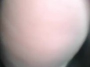 Inside view of his cock in vacuum cleaner hose