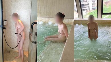 Hotel jacuzzi tease Japanese coed milf foot fetish solo soak