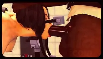 Jessica 5000: Petite 3D Vixen Tamed by Massive Ebony Cock