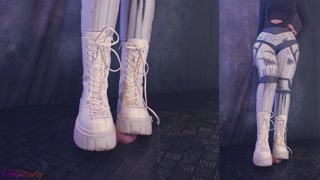 Testing Your Cock and Balls Durability with Two Pairs of Combat Boots - Cock Balls Crush Trample, Shoejob, Bootjob, CBT, Ballbusting, Trampling, Stomp