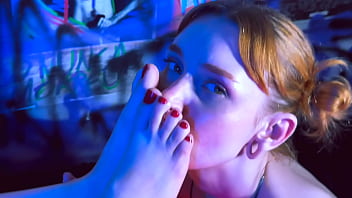 Hottie Babes Playing Footsies   Messy Foot Play