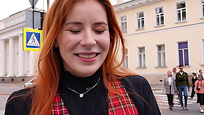 Vlogger Gets a BJ in Hallway from Hot Chick with Big Tits and Fucks Her at Home