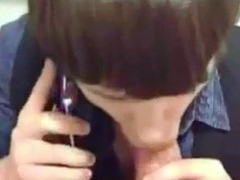Twink Takes Big Cock Anal and Blowjob in Public Stall