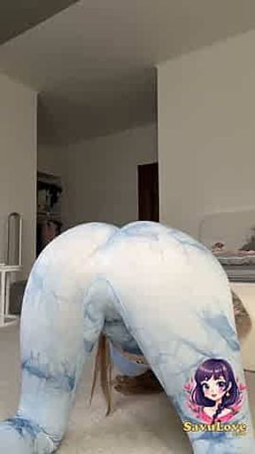 Adrianna Savu's super-fucking-hot workout with huge bra-stuffers and backside - astounding muddy sex!