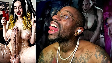 Transgender Streamer Cumming All Over Herself, AI Generated