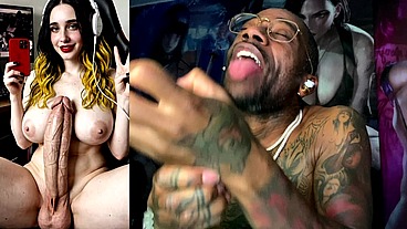 Transgender Streamer Cumming All Over Herself, AI Generated