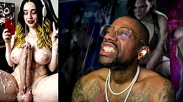 Transgender Streamer Cumming All Over Herself, AI Generated