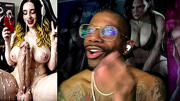 Transgender Streamer Cumming All Over Herself, AI Generated