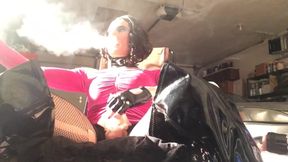 Smoking Alektra Gets Destroyed by Cumshot while Crossdressed