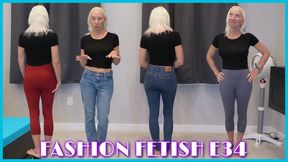 Jeans And Leggings Try On Haul - FASHION FETISH E34 - MILF STELLA