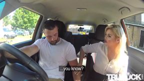 Katy Jayne In Big facial finish for posh examiner