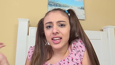 Gia Derza Blowjob and Cowgirl Babysitter Creampie