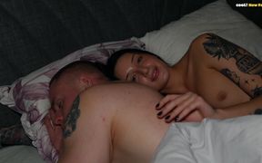While Hubby Is Relax, His Young Wife Cheats and Fucks with His StepDaddy and the Next Room! (newlyweds Part 1)