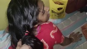 Desi Wife in Red Dress Gets Oiled Ass &amp; Hard Doggy Fuck - Homemade