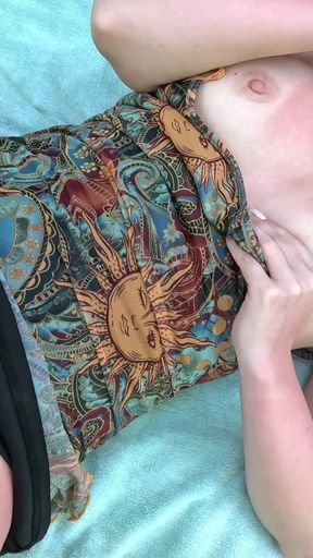 Outdoor POV Blowjob. Sucking Cock in a Private Area