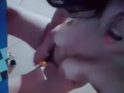 In this quarentine he has me wanting to fuck and I do it with an ornament