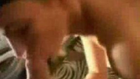 Sexy brunette girlfriend gives me a sensual sloppy blowjob