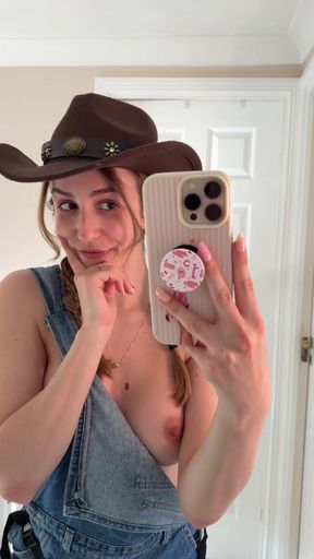 Western-themed photoshoot
