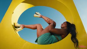 August Skye Sizzles in Scorching Summer Heat