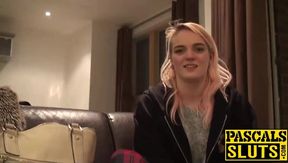 Playful chick Carly reaching orgasm while fingering herself