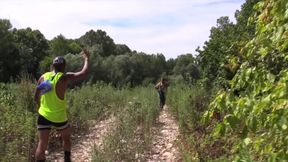 Black and Latino Have Sex Outdoors, Next to a River