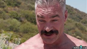 Nasty brunette teen Gal Ritchie wants to feel her nudist neighbors big cock