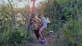 I took the pregnant woman into the woods