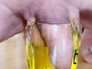Sissy femboy loves drinking pee