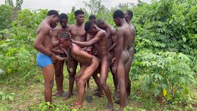 Got Fucked by 9 Hot Nigerian Guys