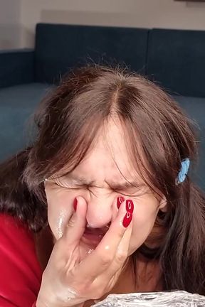Kinky MILF in Red