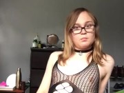 Sissy in Lingerie Strokes Her Clit For You