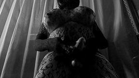 Rikki Ocean Cumming in a Sexy Black Bodysuit