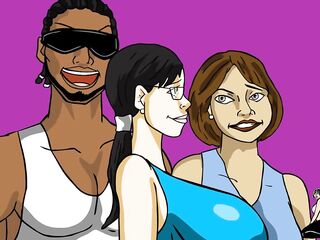 Toon ladies, Mrs Keagan and her lustful ally can't await to share a large, ebony weenie