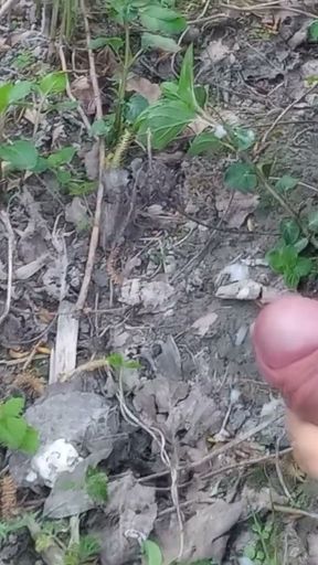 Cock exposed through the pants fly, this cute gay boy, humping, precuming, cumming, cleaning sperm on dick outdoors&hellip;   Clip 1
