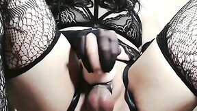 Intense orgasm through kinky masturbation