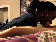 Black Amateur's Blowjob