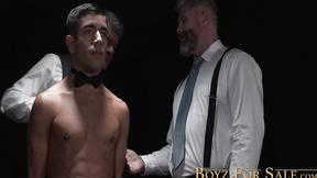 ”Chick Milo Miles gets rimmed in a round ass fucking session with bushy daddy Cain”