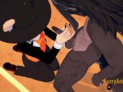 Furry Yaoi 3D - Shiro (Dog) do a Blowjob to big black dog