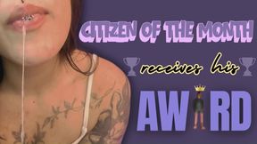 Citizen of the Month Receives His Award 2