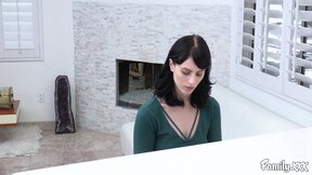 Thrilling brunette Alex Harper gets screwed by her stepdaddy