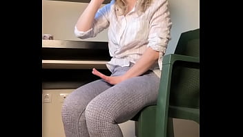 A call center employee pissed herself at work