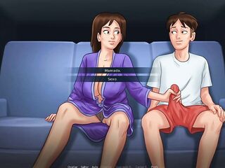 Stepson bangs stepmom and then stepmom's most excellent ally - Summertime saga manga