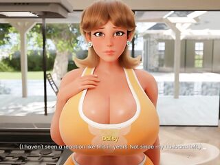 Mansion Days TABOO Hentai Game Ep.2 CAUGHT with a BIGGEST BONER by my STEP MOMMY in the kitchen !