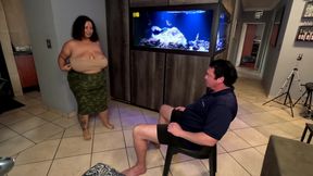 Stripping for a white guy and sucking his dick