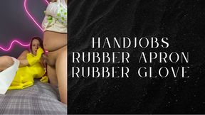 handjobs rubber apron and glove