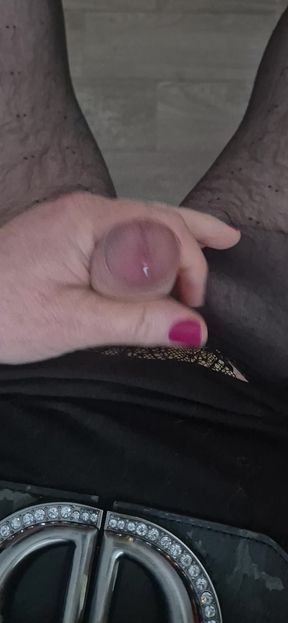 Black pantyhose masturbation