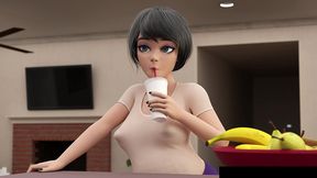 all my roommates love 2.1 - a futanari mom bumps into a fan and a pregnant futanari mom gets some stress relief
